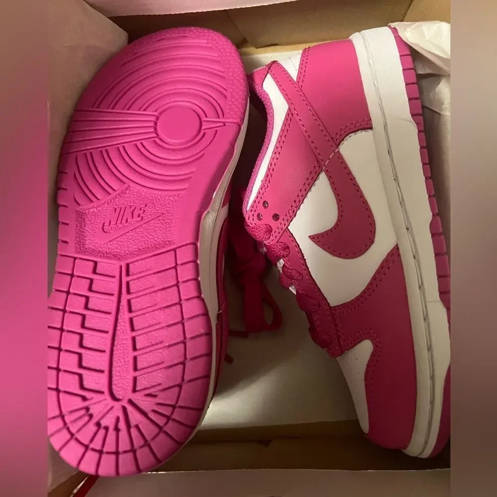Nike Dunk Low Active Fuchsia Pre School Size 11c FJ0705-100 Nike Dunk Kids PS​